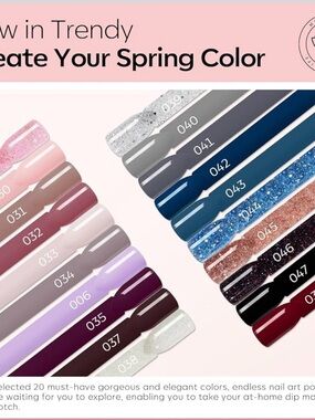 NWT Modelones 20pc Dip Powder Nail Kit - pinks and blues